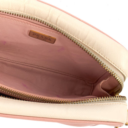 Prada Shoulder Bag Camera Bag in Multi, Calfskin — Detail View