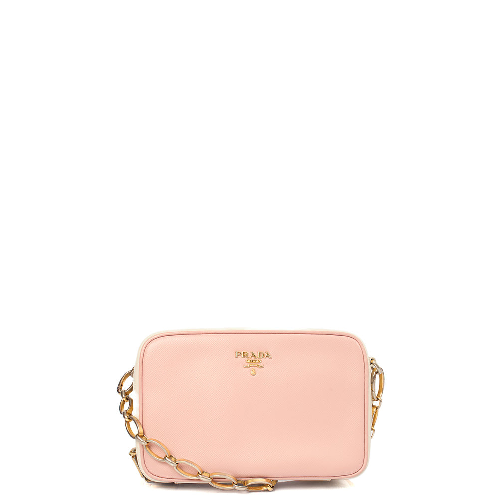 Prada Shoulder Bag Camera Bag in Multi, Calfskin — Front View
