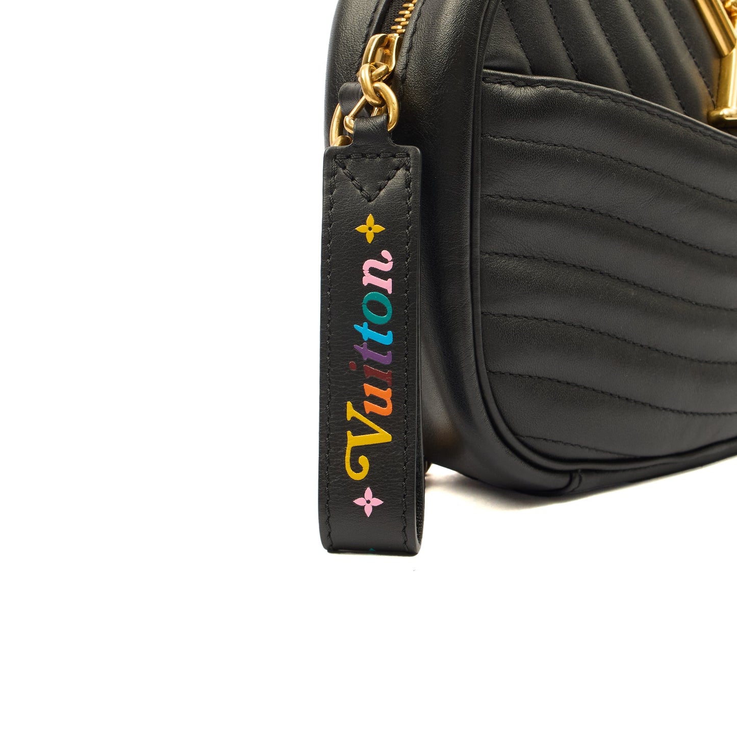 Louis Vuitton Cross Body New Wave PM Chain Bag  in Black, Leather — Detail View