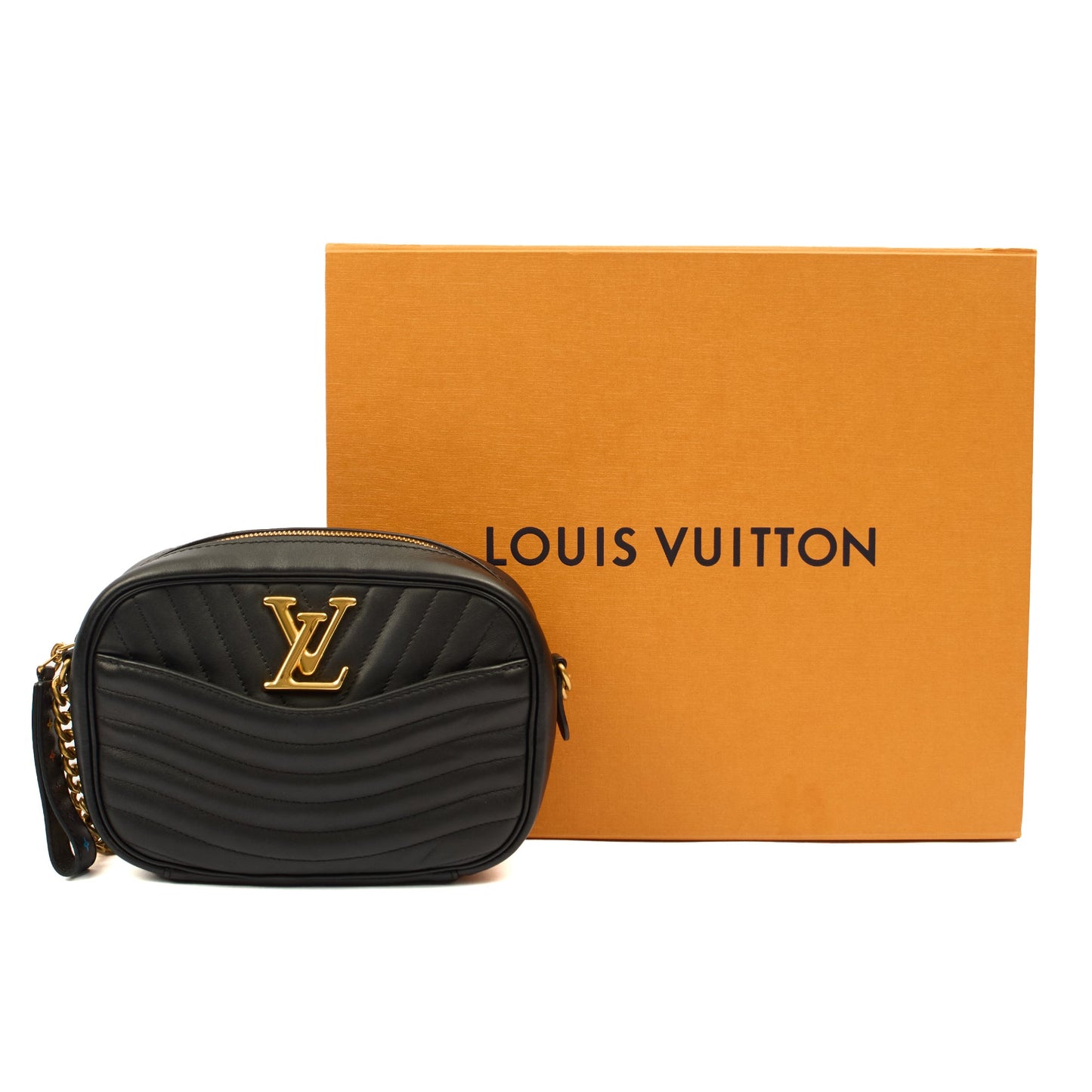 Louis Vuitton Cross Body New Wave PM Chain Bag  in Black, Leather — Lifestyle View