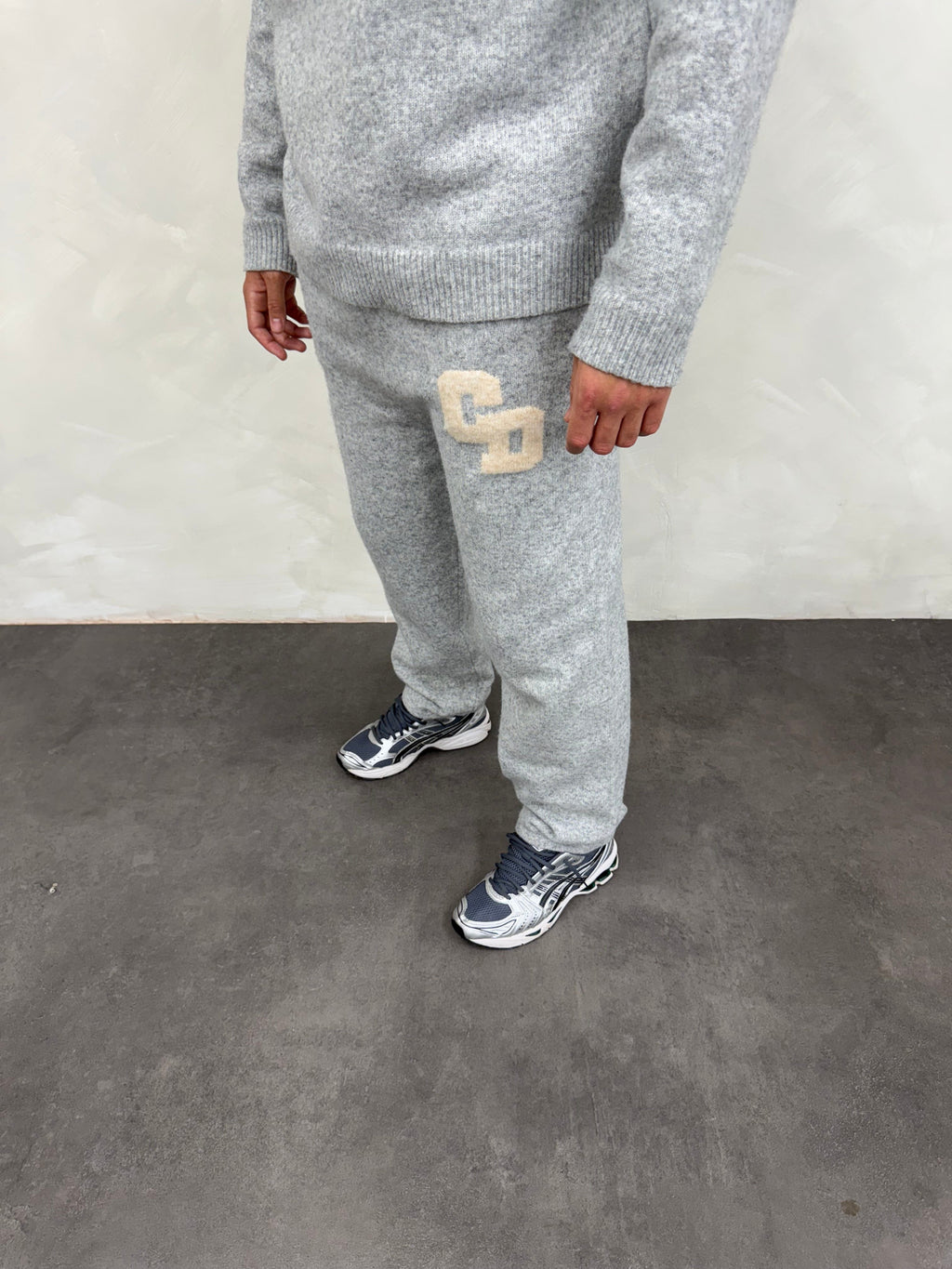 Cardair CD Logo Knit Joggers - Grey — S — Back View