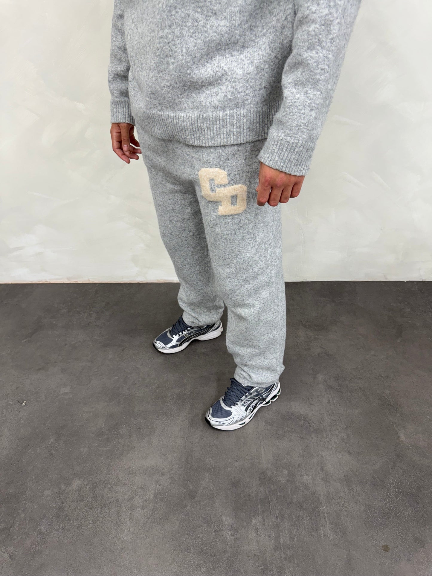 Cardair CD Logo Knit Joggers - Grey — S — Back View