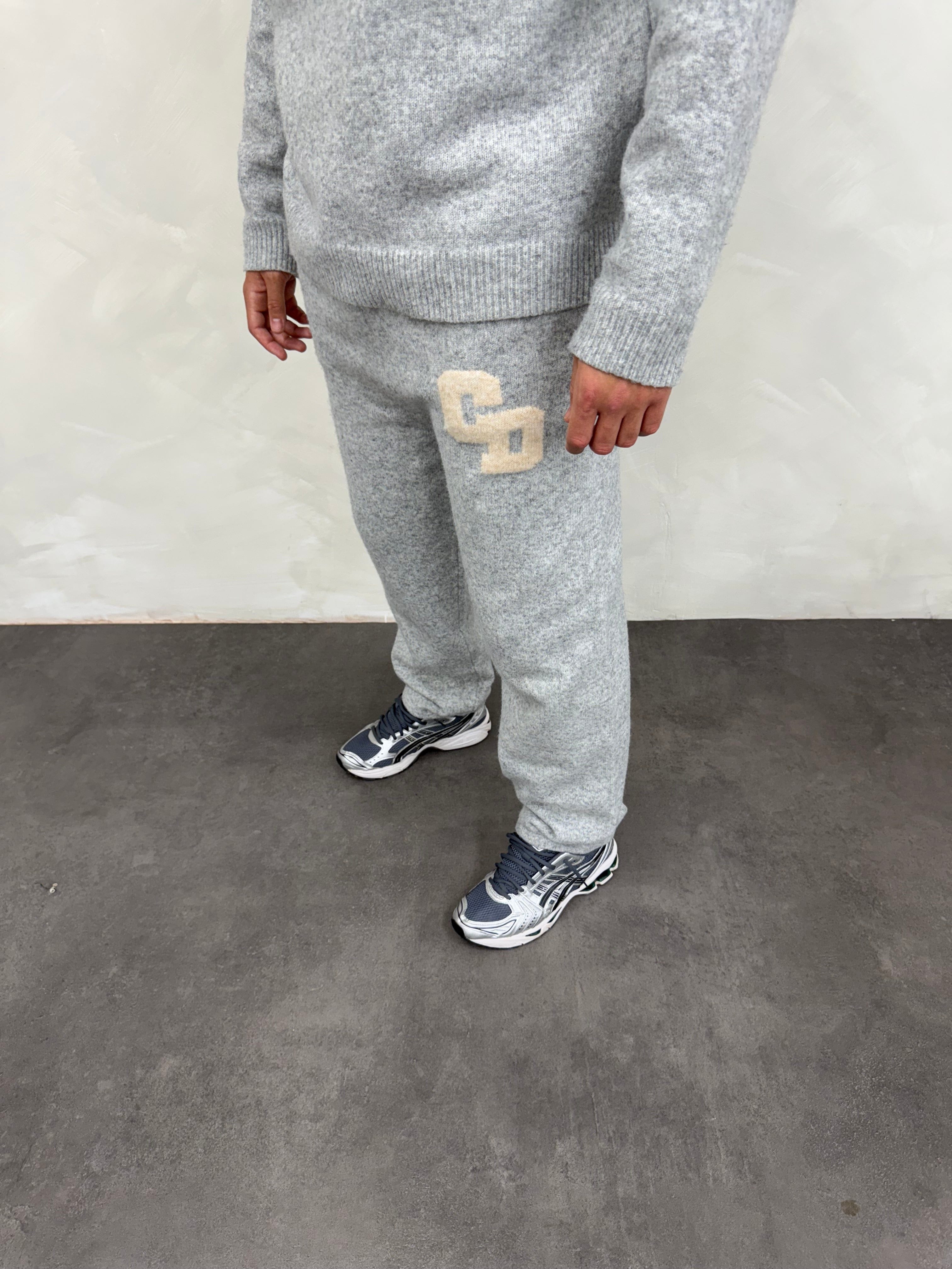 Cardair CD Logo Knit Joggers - Grey — S — Back View