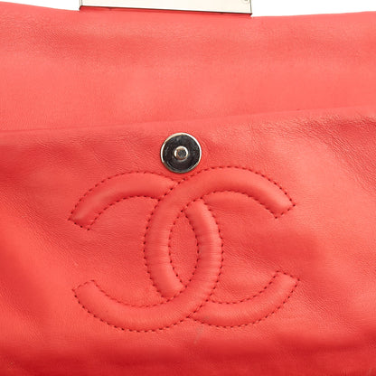 Chanel Shoulder Bag Flap Bag in Red, Leather — Alternate View 9