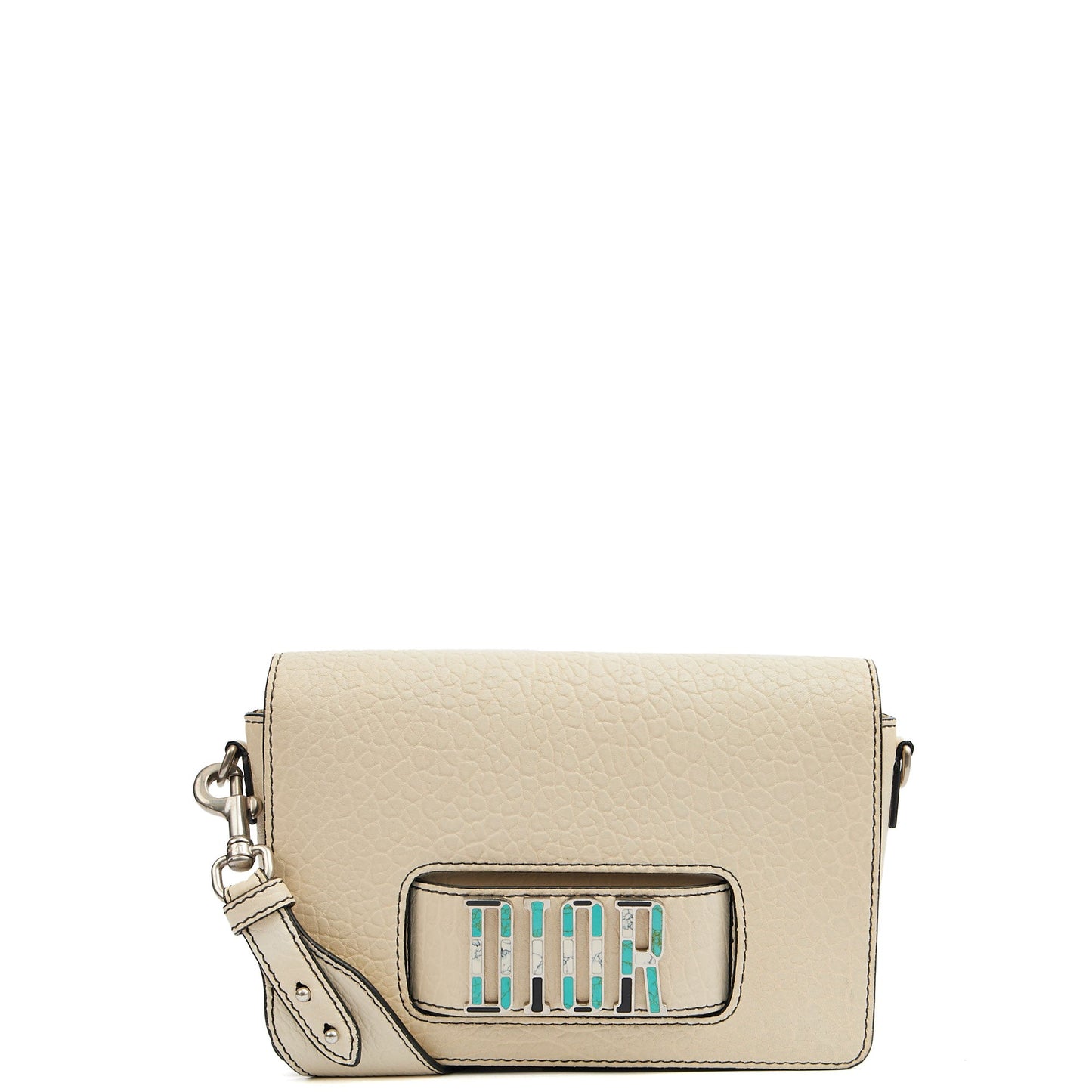 Christian Dior Cross Body Diorevolution Flap Bag in White, Calfskin — Alternate View 7