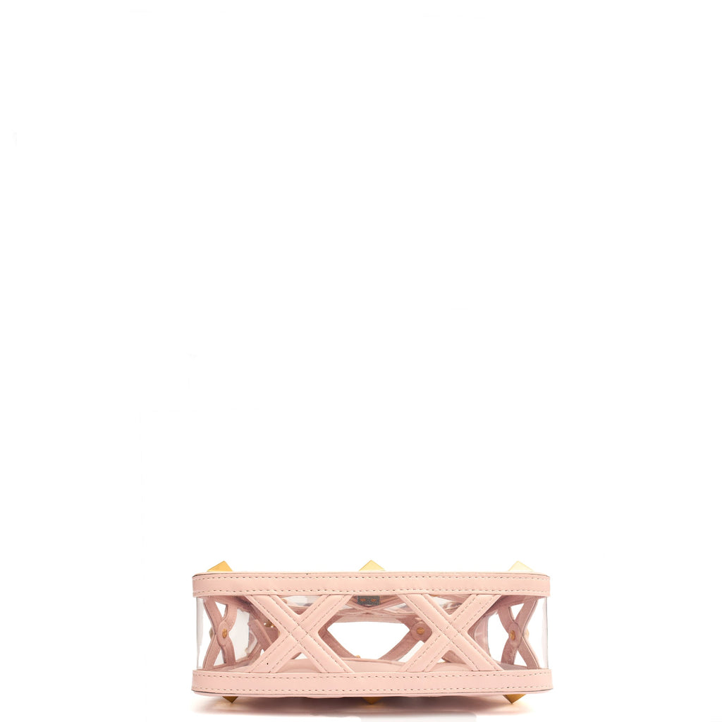Valentino Shoulder Bag Roman Stud Shoulder Bag - Medium in Pink, Leather — Alternate View 10