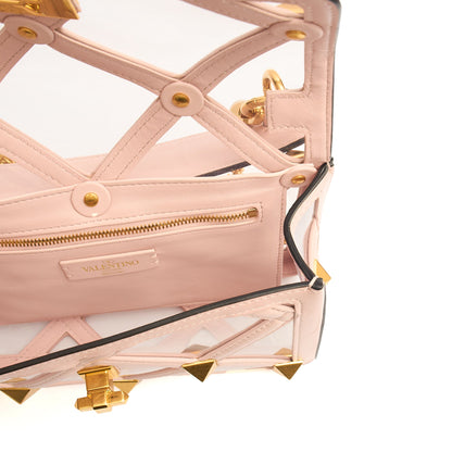 Valentino Shoulder Bag Roman Stud Shoulder Bag - Medium in Pink, Leather — Alternate View 11