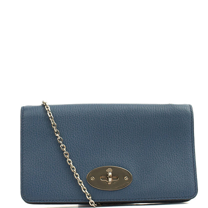 Mulberry Cross Body Bayswater Clutch in Steel Blue, Calfskin Leather — Alternate View 7