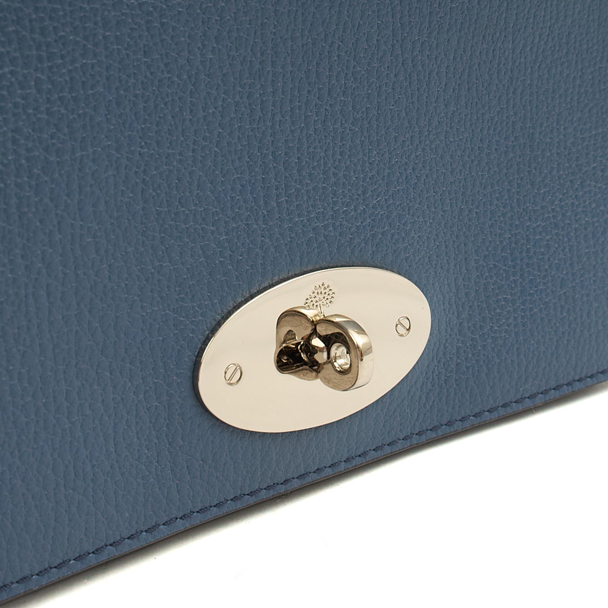 Mulberry Cross Body Bayswater Clutch in Steel Blue, Calfskin Leather — Alternate View 8