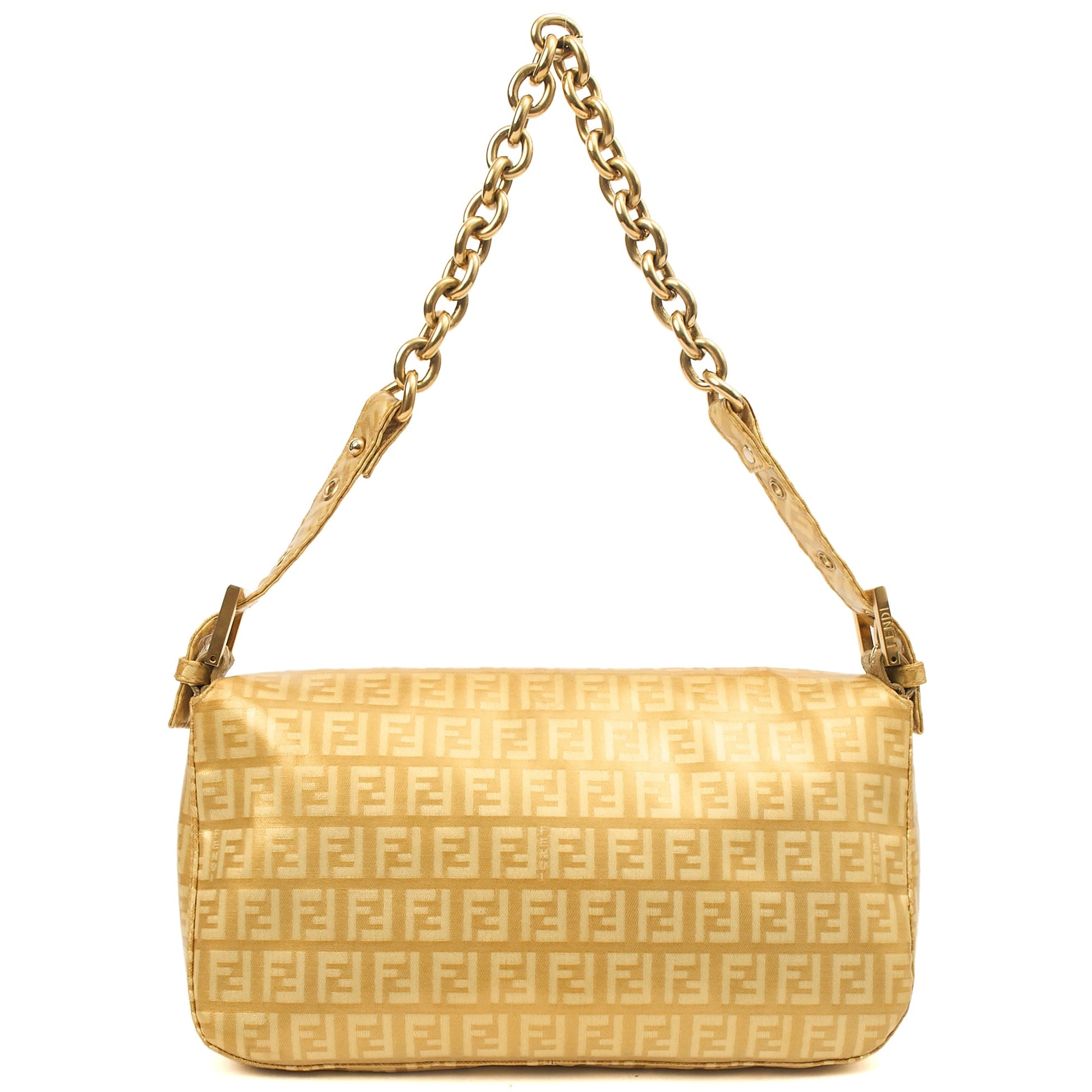 Fendi Shoulder Bag Baguette in Metallic, Patent Leather — Alternate View 15