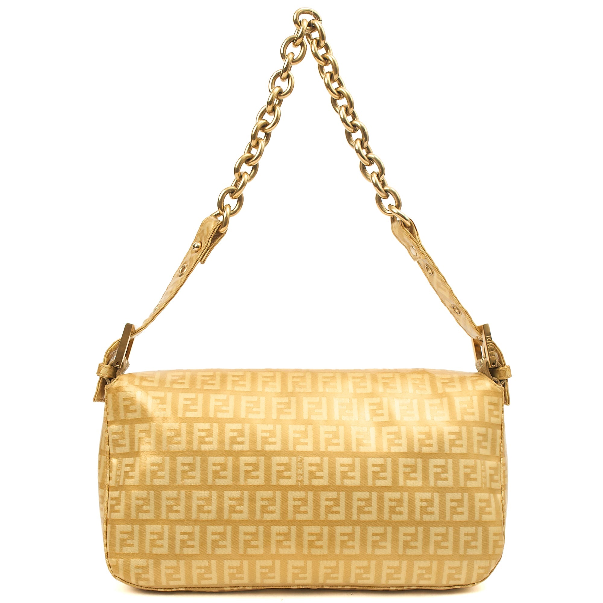 Fendi Shoulder Bag Baguette in Metallic, Patent Leather — Alternate View 15