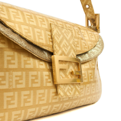 Fendi Shoulder Bag Baguette in Metallic, Patent Leather — Alternate View 18