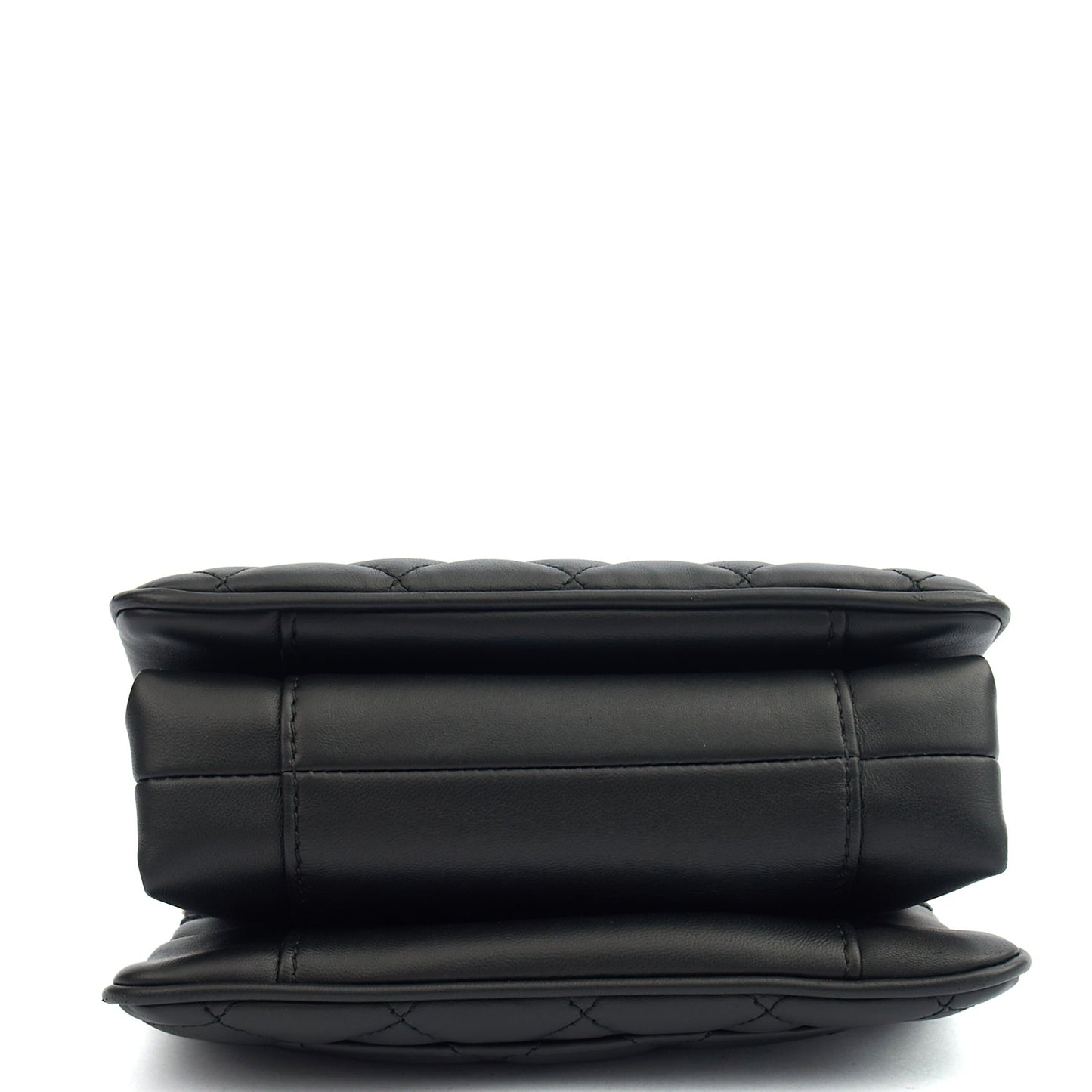 Chanel Cross Body Flap Bag in Black, Lambskin Leather — Top View