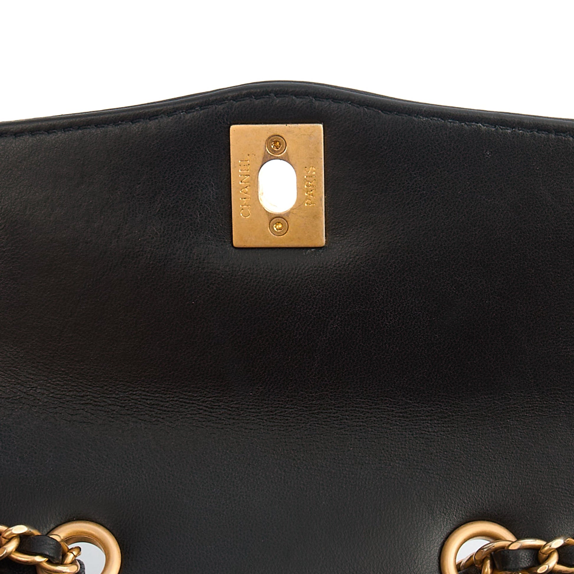 Chanel Cross Body Flap Bag in Black, Lambskin Leather — Alternate View 8