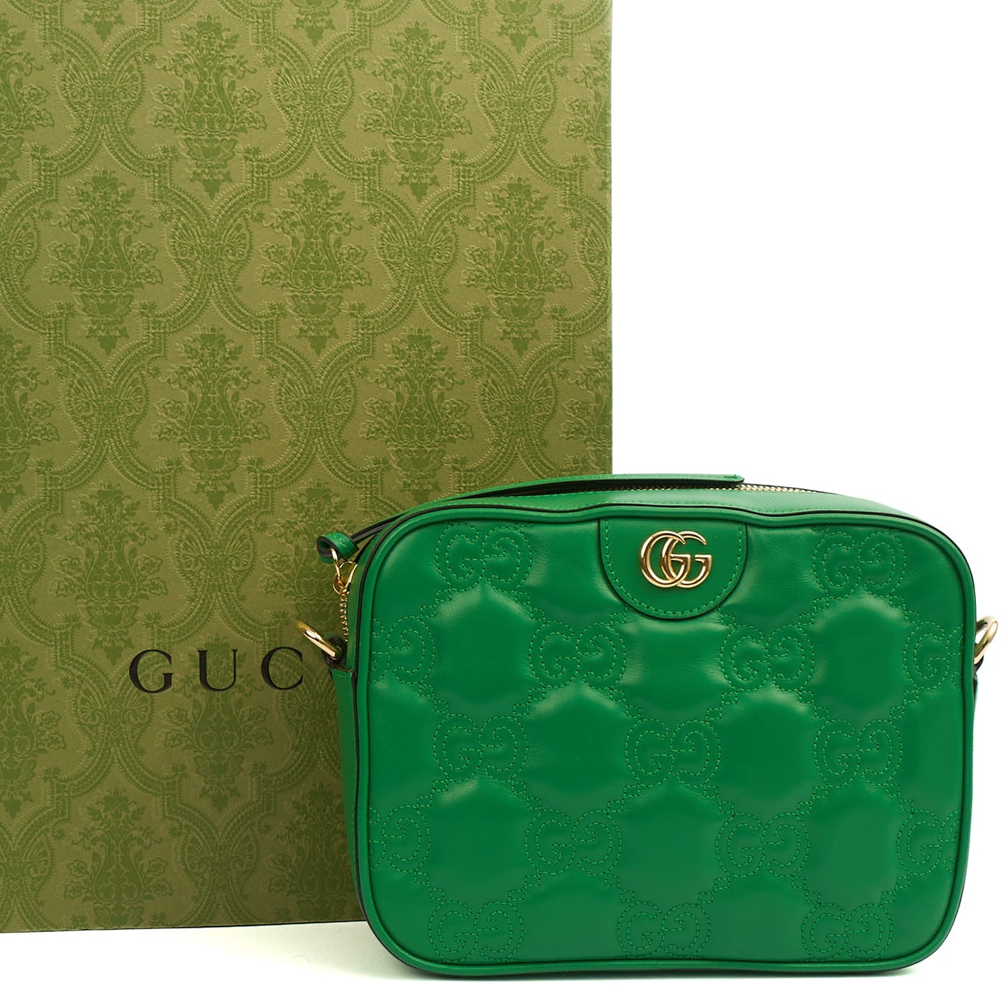Gucci Cross Body Ophidia Crossbody in Green, Leather — Lifestyle View