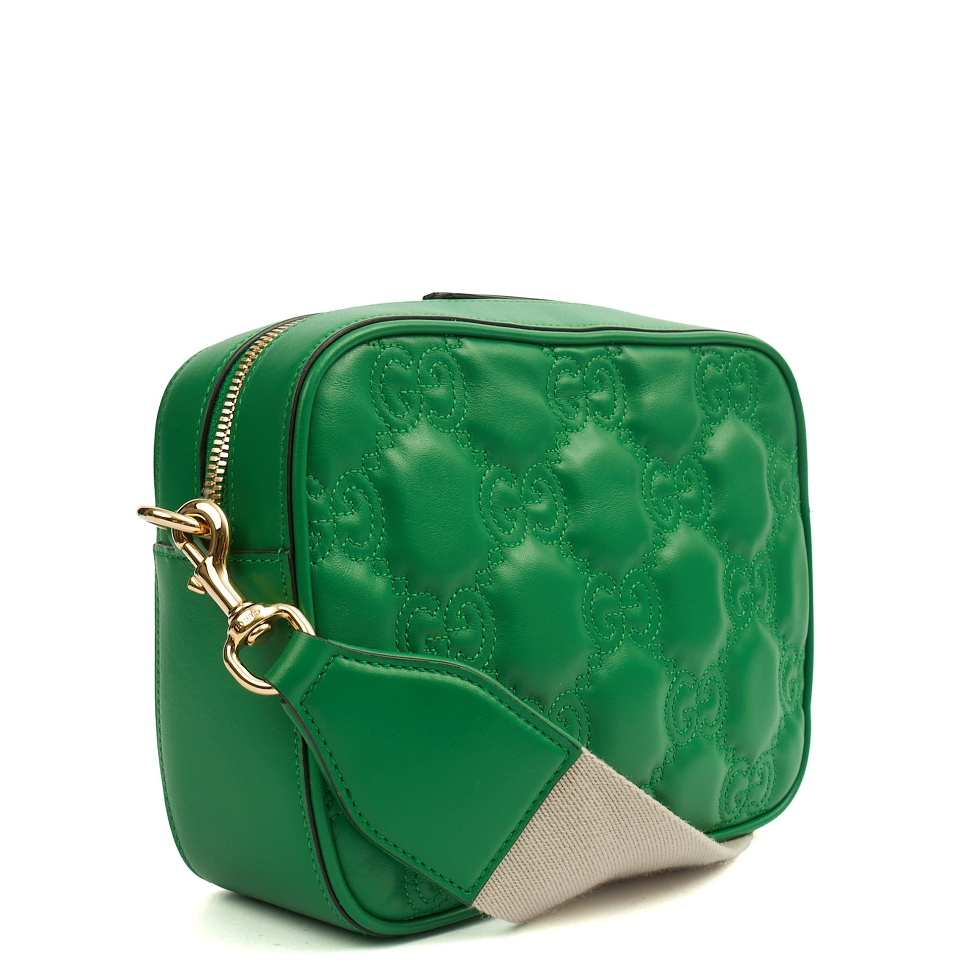Gucci Cross Body Ophidia Crossbody in Green, Leather — Side View