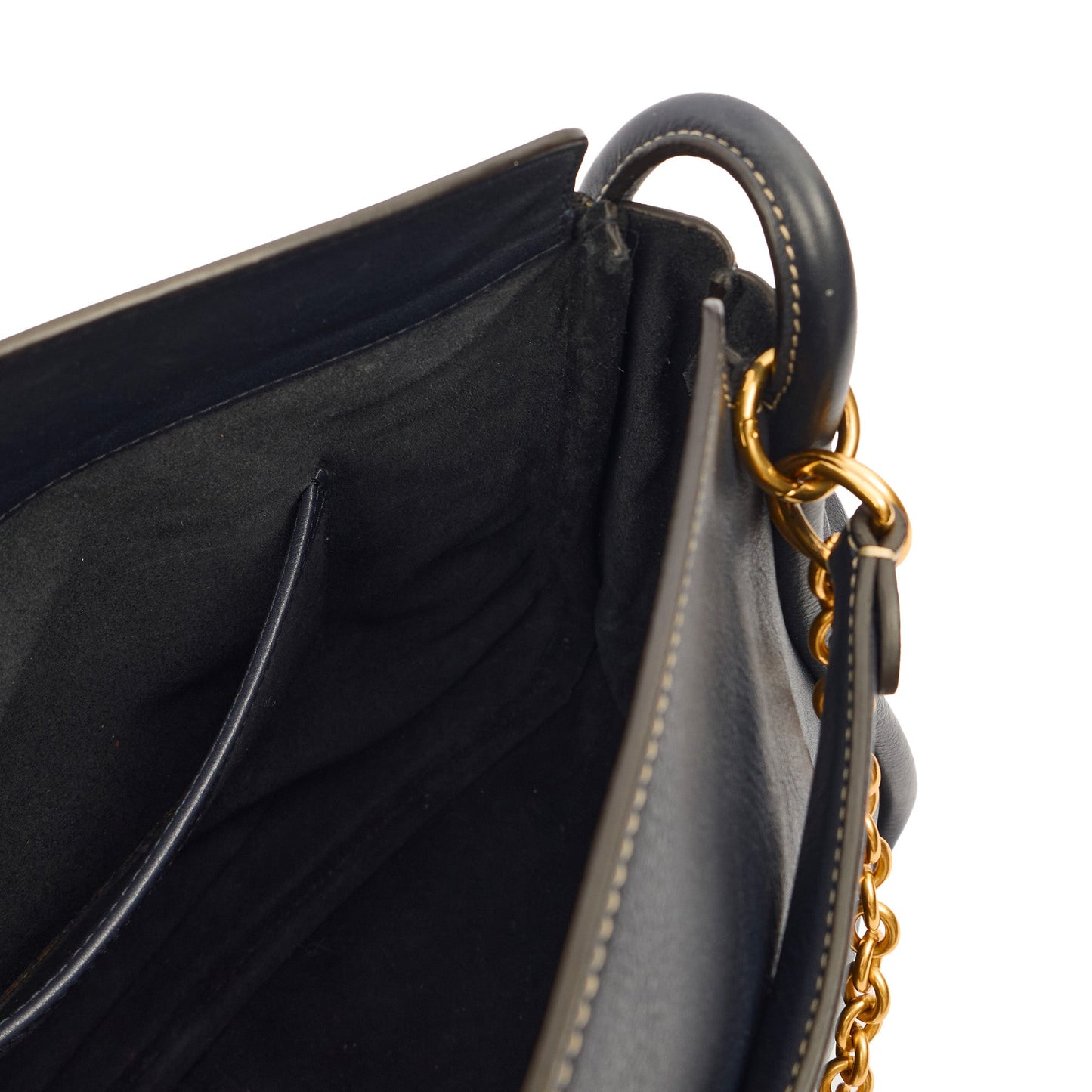 Mulberry Tote Leighton in Navy, Calfskin Leather — Alternate View 14