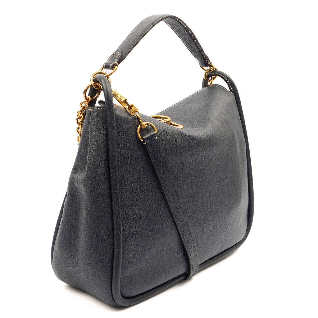 Mulberry Tote Leighton in Navy, Calfskin Leather — Alternate View 9