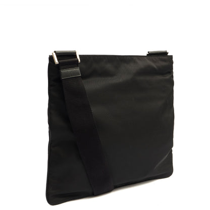 Prada Cross Body Nylon Messenger in Black, Nylon — Alternate View 8