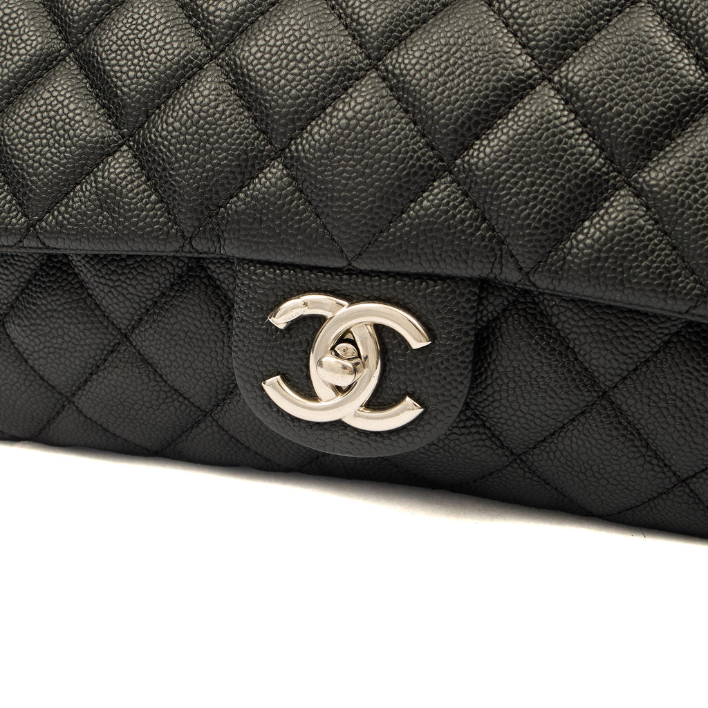 Chanel Shoulder Bag Flap Bag in Black, Caviar Leather — Alternate View 15