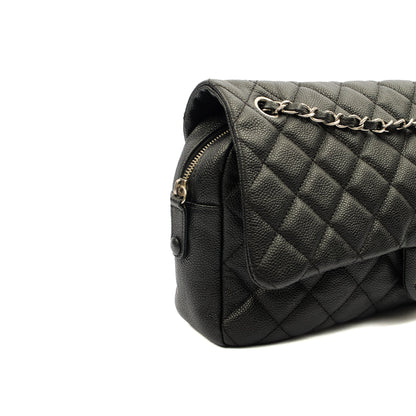 Chanel Shoulder Bag Flap Bag in Black, Caviar Leather — Alternate View 25