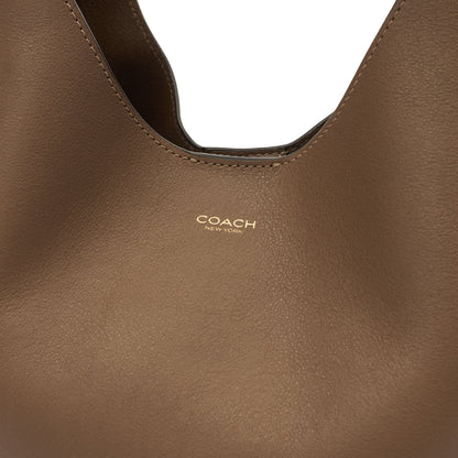Coach Tote Brooklyn Shoulder Bag 28 in Brown, Leather — Lifestyle View
