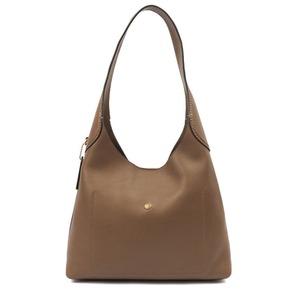 Coach Tote Brooklyn Shoulder Bag 28 in Brown, Leather — Top View