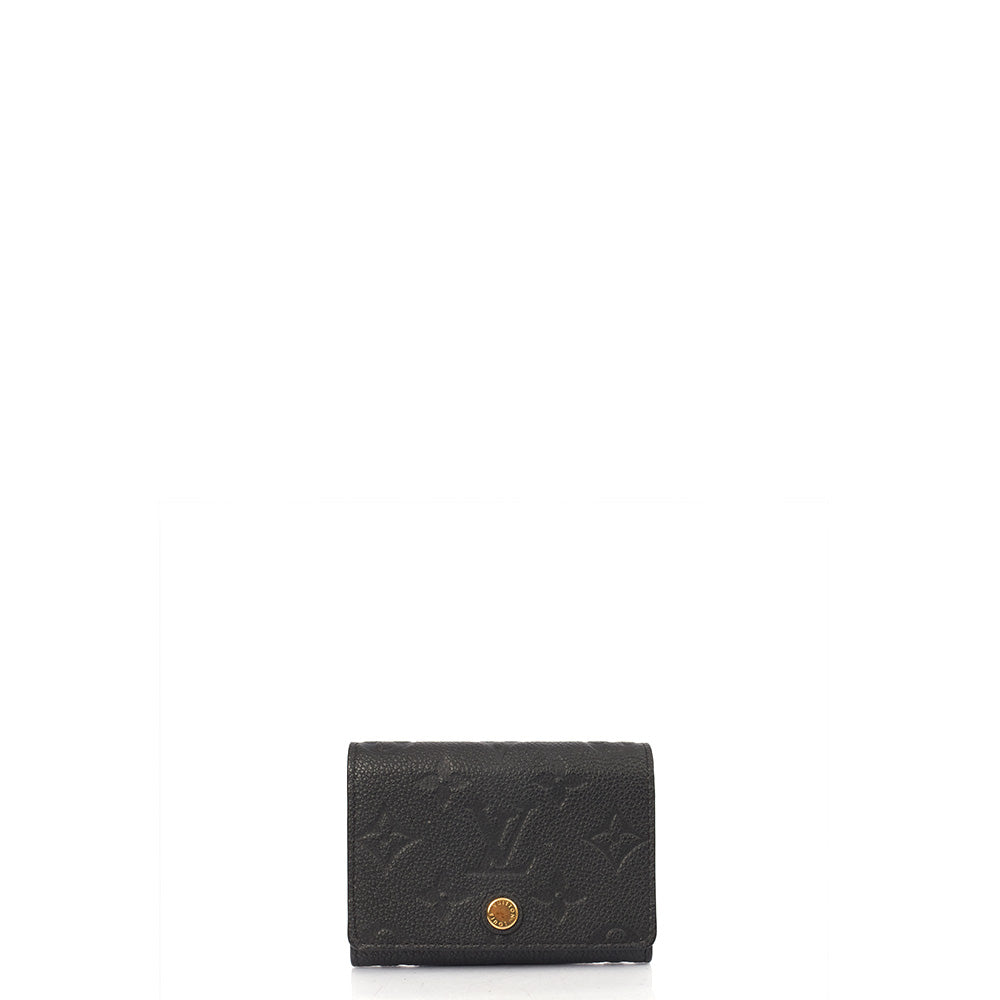 Louis Vuitton Wallet Wallet in Black Monogram Mat, Leather — Front View
