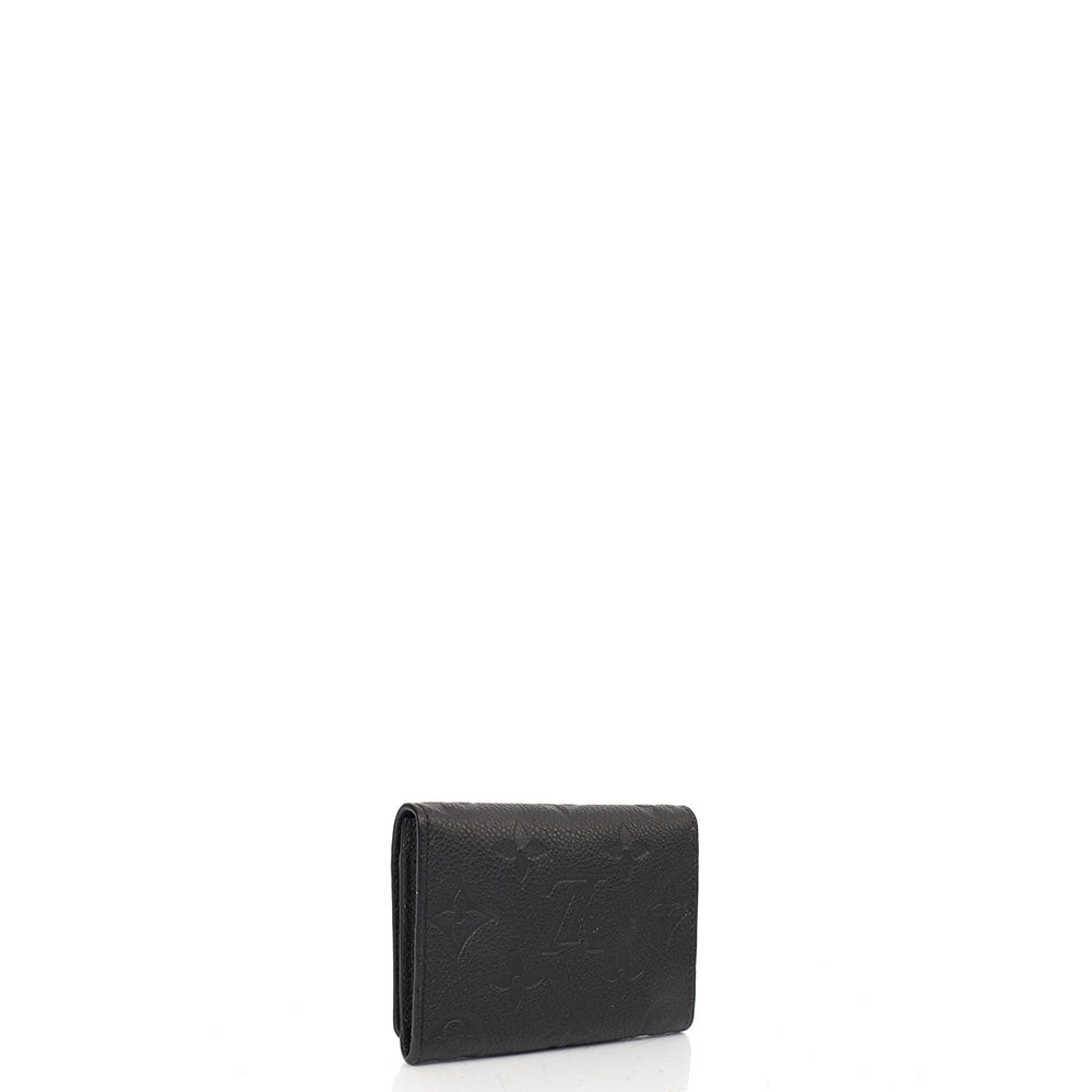 Louis Vuitton Wallet Wallet in Black Monogram Mat, Leather — Side View