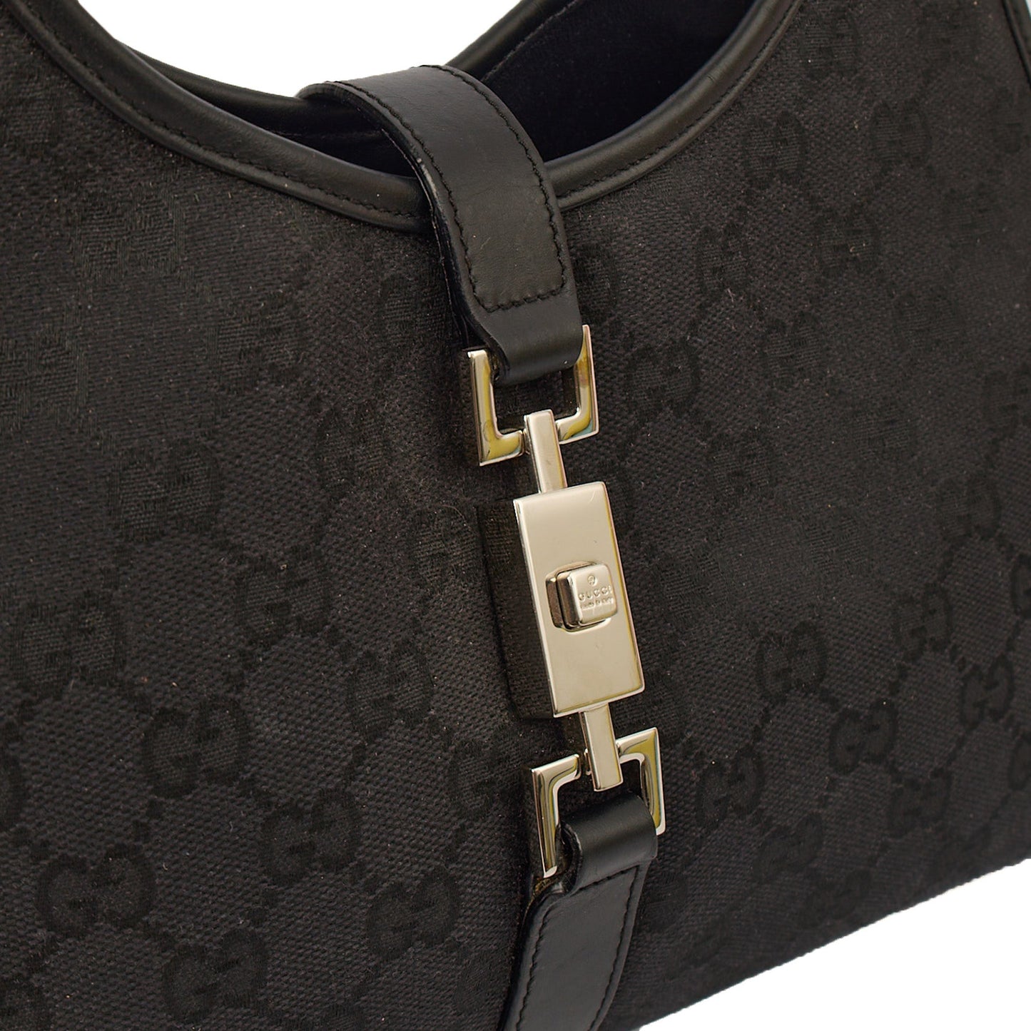 Gucci Shoulder Bag Jackie in Black, GG Canvas — Alternate View 9
