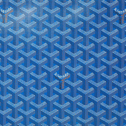 Goyard Clutch Senat Pouch PM in Blue, Leather — Lifestyle View