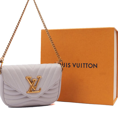 Louis Vuitton Cross Body New Wave Multi Pochette in Grey, Calfskin Leather — Alternate View 13