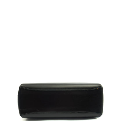 Gucci Top Handle Vintage Bamboo  in Black, Leather — Top View