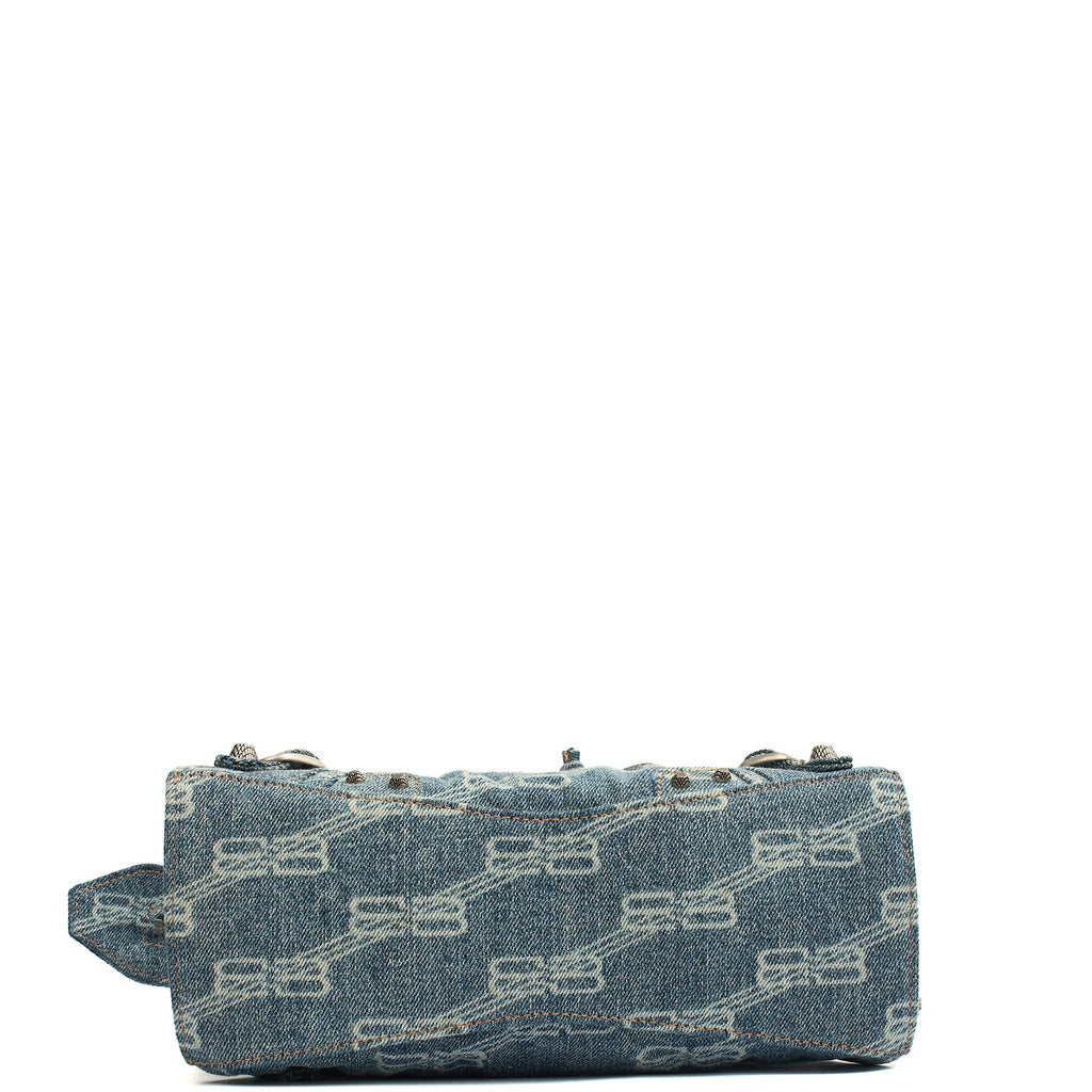 Balenciaga Cross Body Neo Classic- Nano in Blue, Fabric — Alternate View 18