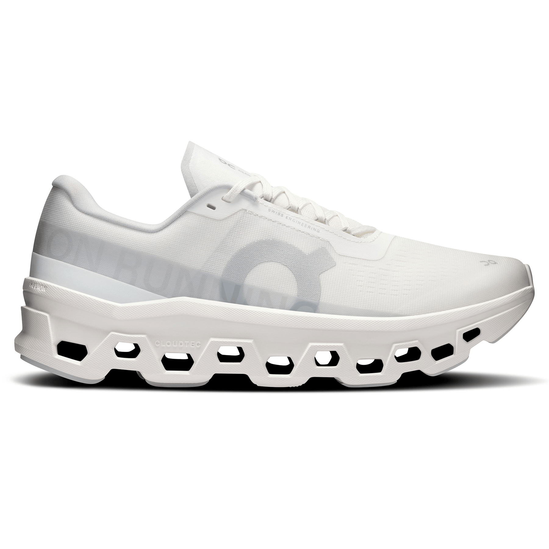 On Cloudmonster 1 'White White' — UK 6.5 | EU 40 | US 7 — Side View