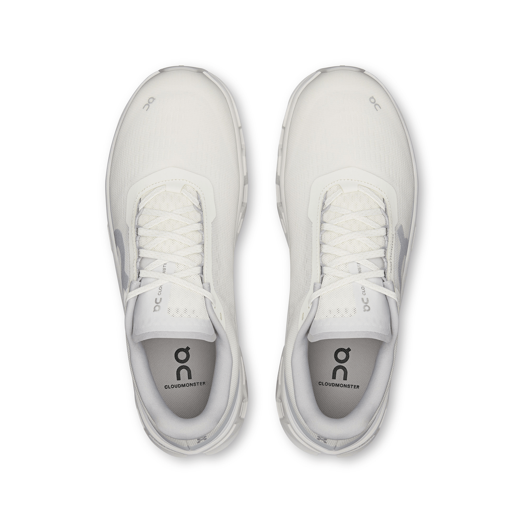 On Cloudmonster 1 'White White' — UK 6.5 | EU 40 | US 7 — Top View
