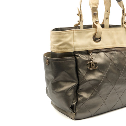 Chanel Tote Paris-Biarritz Tote - Large  in Metallic, Fabric — Alternate View 7
