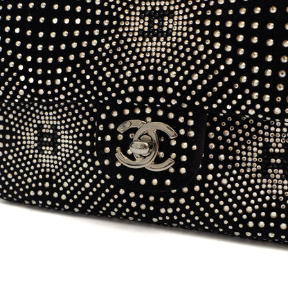 Chanel Shoulder Bag Flap Bag in Black, Velvet — Lifestyle View
