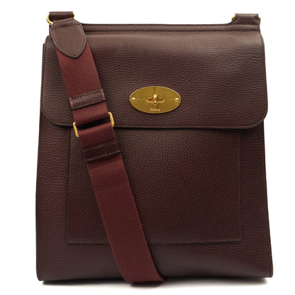 Mulberry Cross Body Antony - Large in Oxblood, Calfskin Leather — Front View