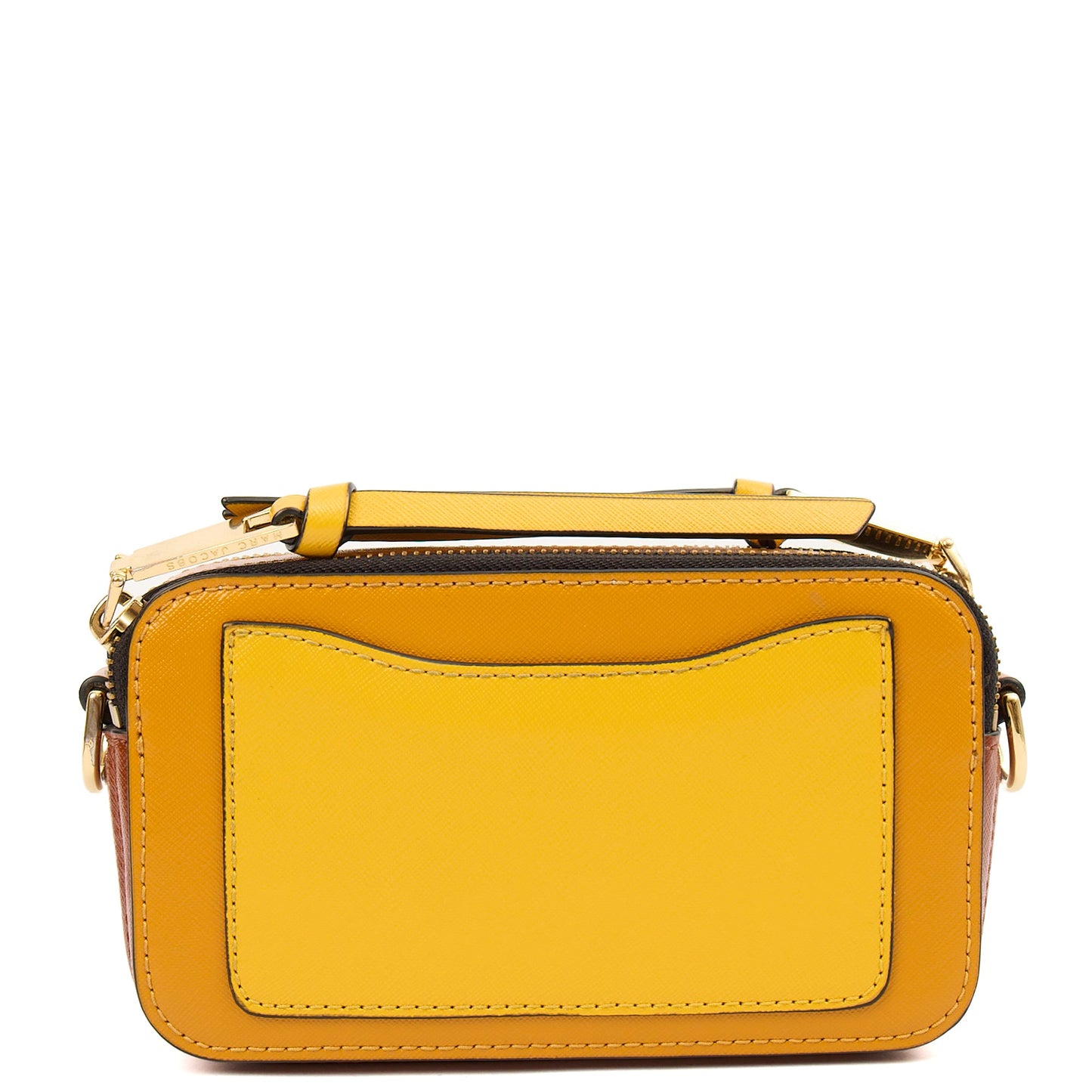 Marc Jacobs Cross Body Snapshot in Orange, Leather — Top View