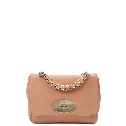 Mulberry Shoulder Bag Lily Top Handle - Small in Brown, Leather — Front View