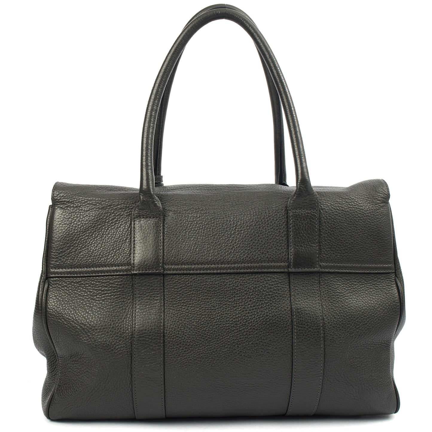 Mulberry Tote Bayswater Heritage in Charcoal Grey, Leather — Detail View