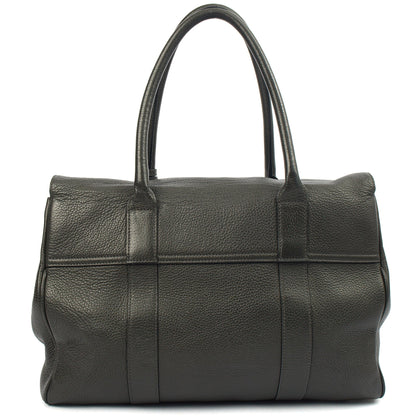 Mulberry Tote Bayswater Heritage in Charcoal Grey, Leather — Detail View
