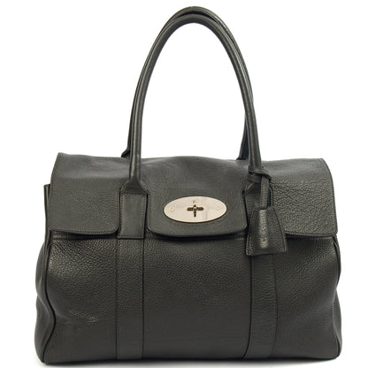 Mulberry Tote Bayswater Heritage in Charcoal Grey, Leather — Front View