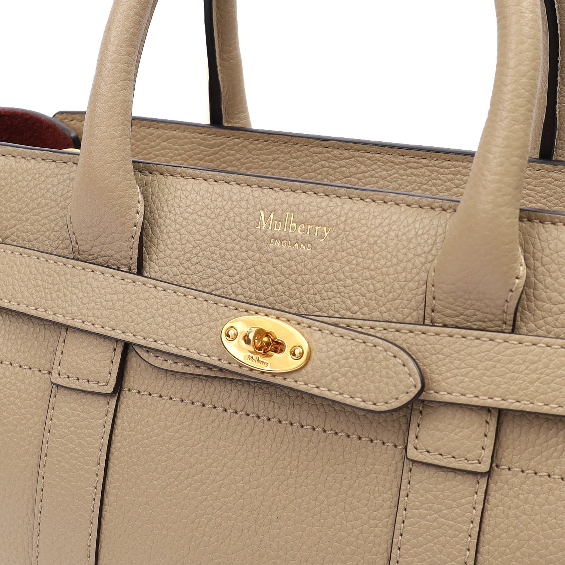 Mulberry Tote Zipped Bayswater - Mini in Clay, Calfskin Leather — Lifestyle View