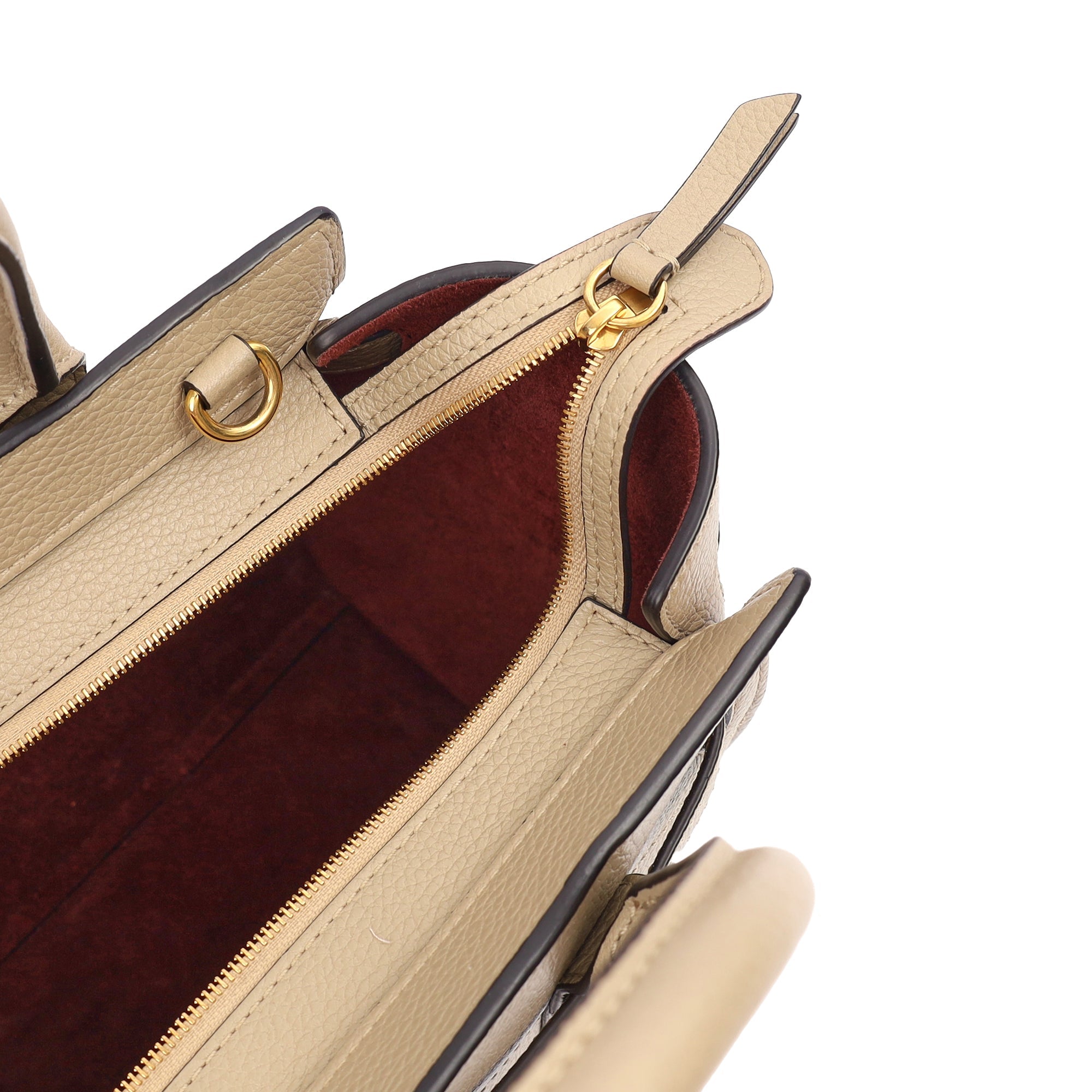 Mulberry Tote Zipped Bayswater - Mini in Clay, Calfskin Leather — Detail View