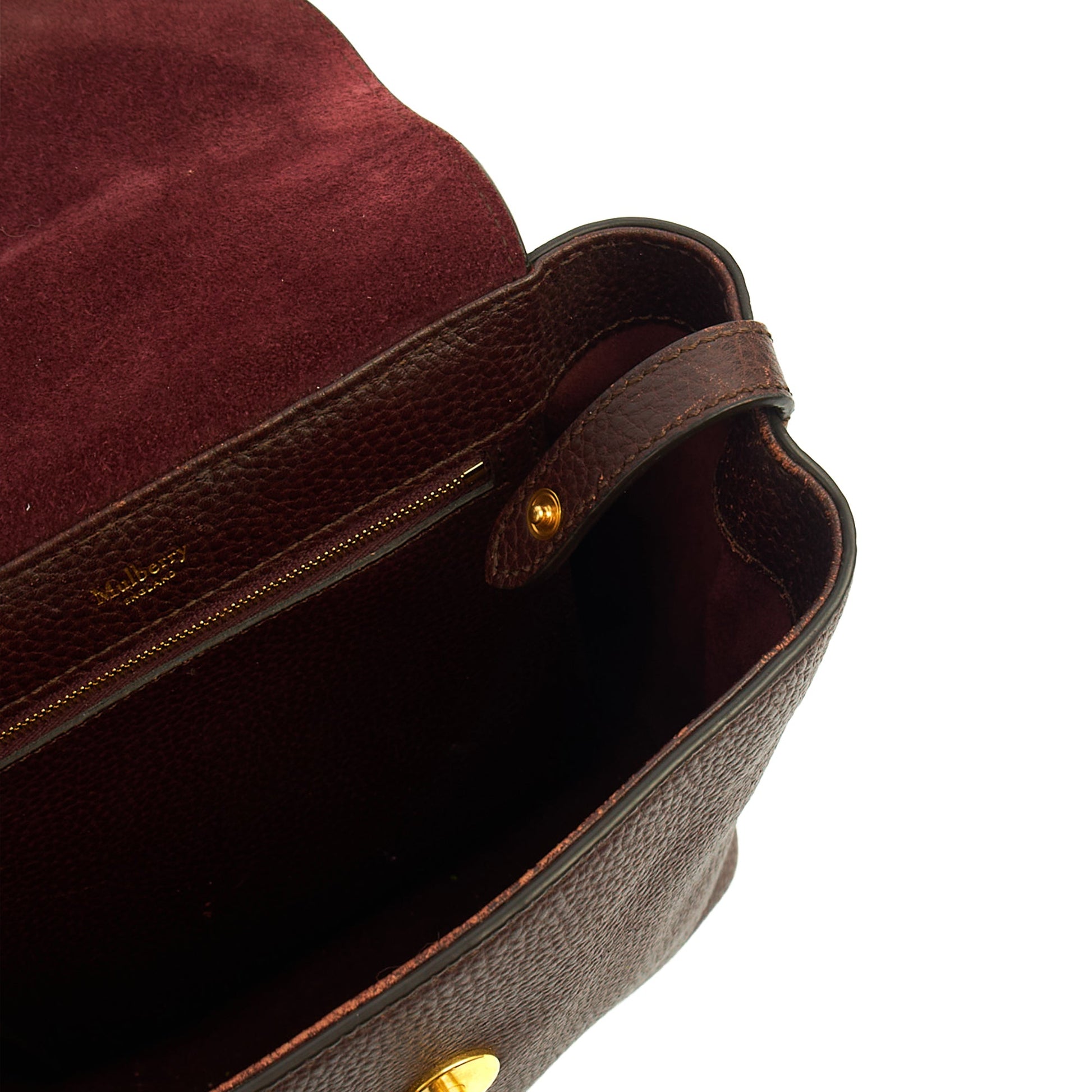 Mulberry Backpack Mini Bayswater in Oxblood, Calfskin Leather — Alternate View 11