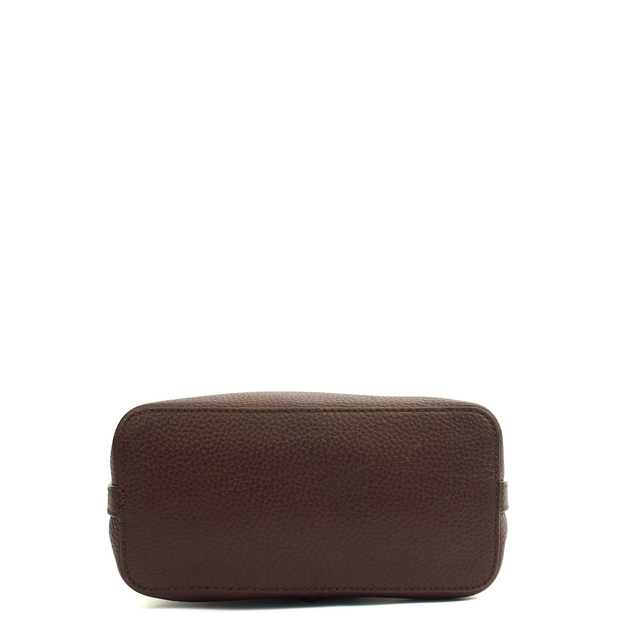Mulberry Backpack Mini Bayswater in Oxblood, Calfskin Leather — Top View