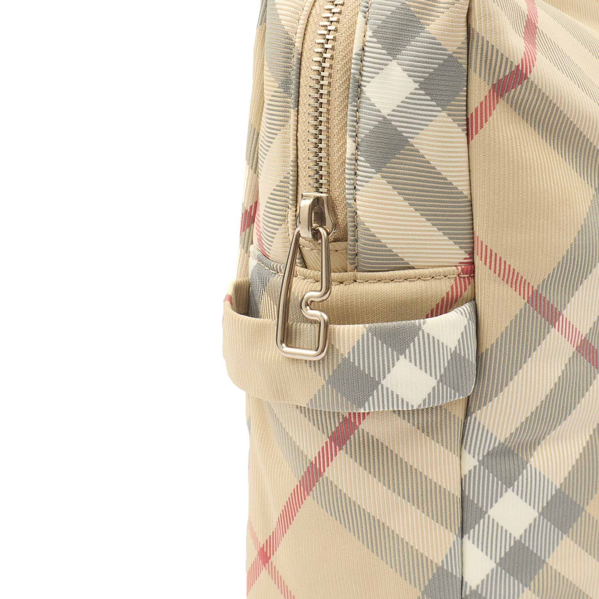 Burberry Changing Bag Logo Print Zip Pouch in Neutral — Side View