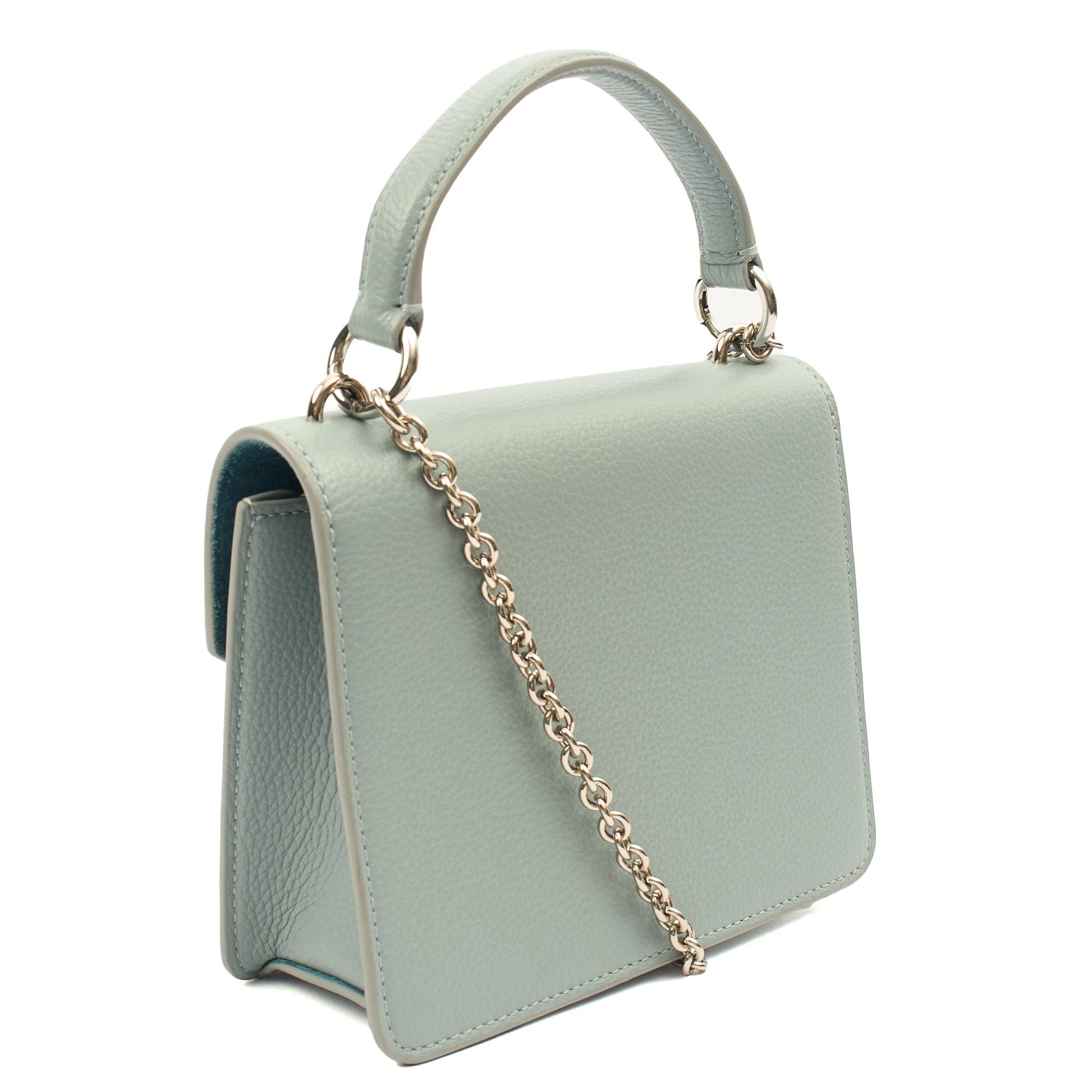 Mulberry Cross Body Amberley Crossbody - Small in Blue, Calfskin Leather — Side View